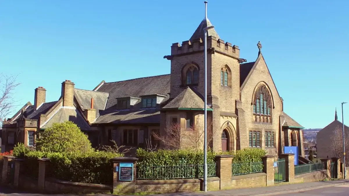 Vajrapani Kadampa Meditation Center (former Birkby Baptist Church) in Huddersfield, West Yorkshire
