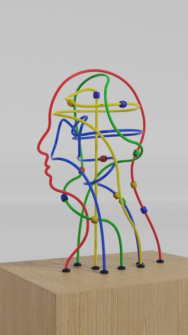 wire diagram of a head