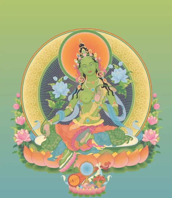 Enlightened being, female buddha - Green Tara