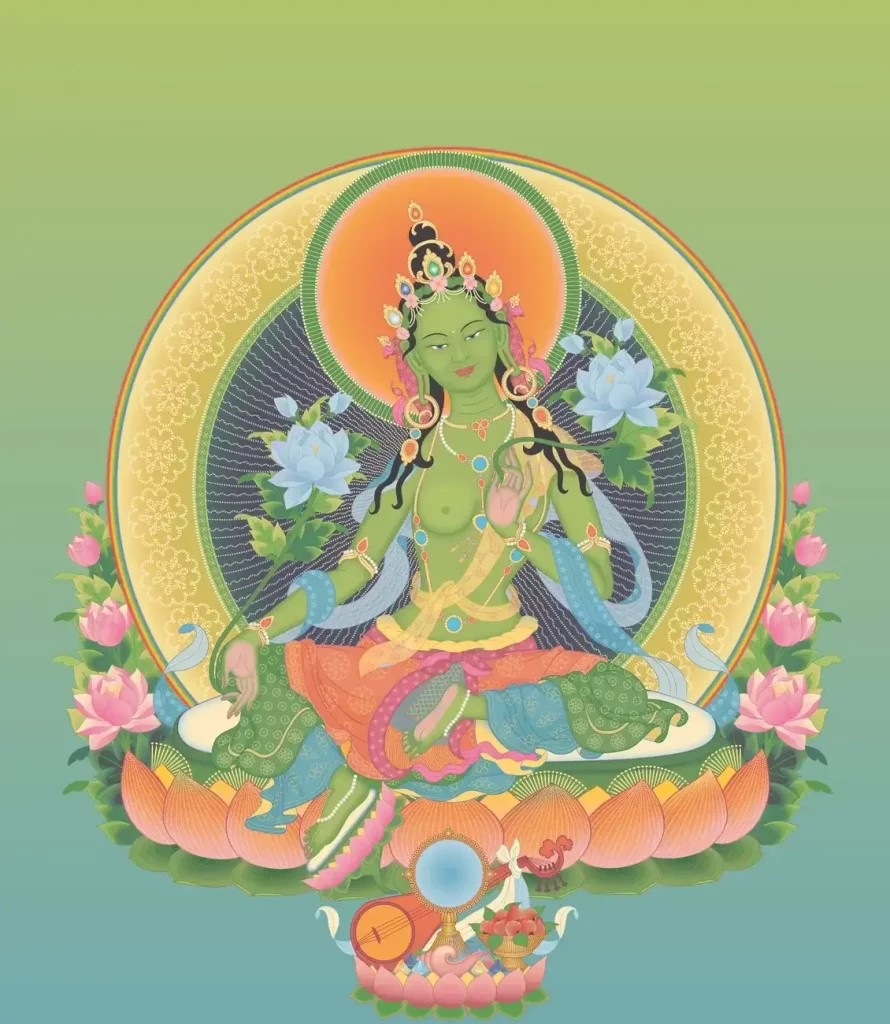 Enlightened being, female buddha - Green Tara